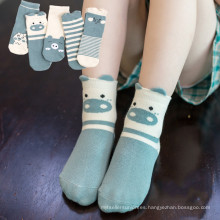 2019 moda antideslizante antideslizante 3d diseño de patrón lindo calcetines de algodón para bebés para bebés, niños y niñas